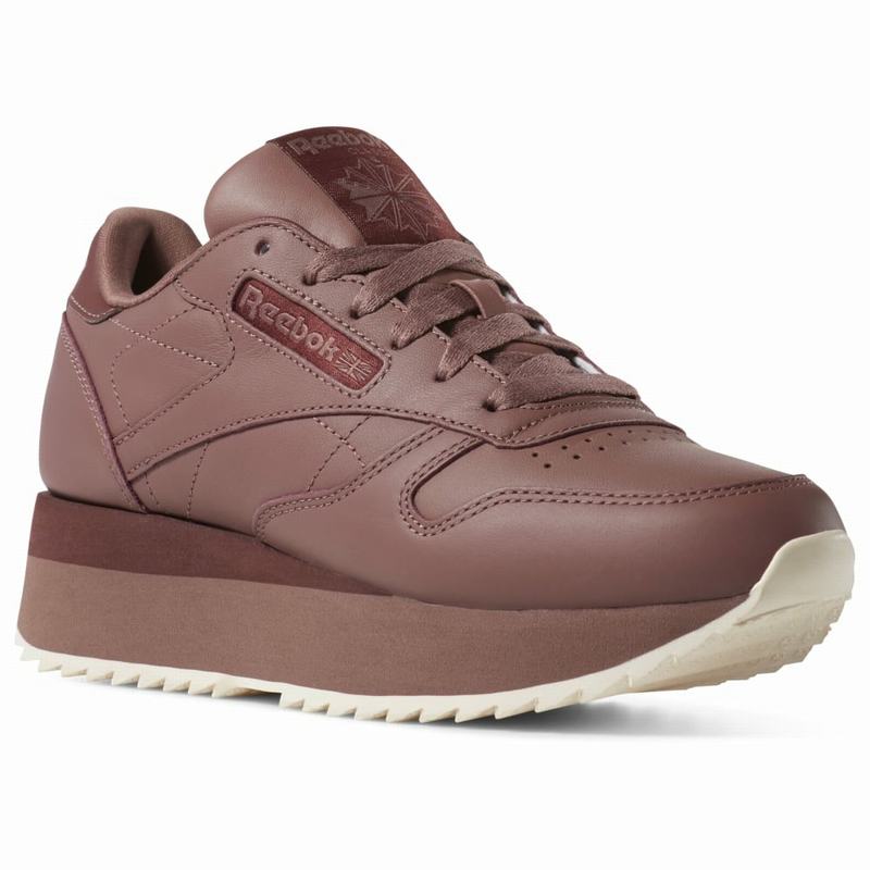 Tenisi Reebok Classic Leather Double Dama Visinii Romania GO9121CI